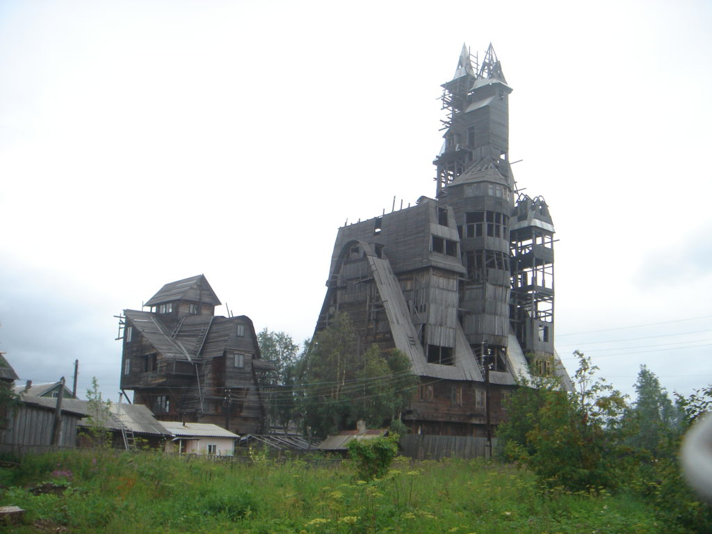 Rascacielos de madera, Arkhangelsk Rusia.