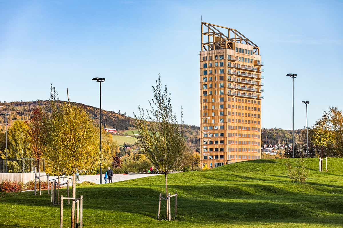 Construcción rascacielos de madera